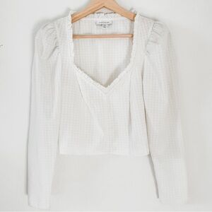 Top Shop | White Long Sleeve